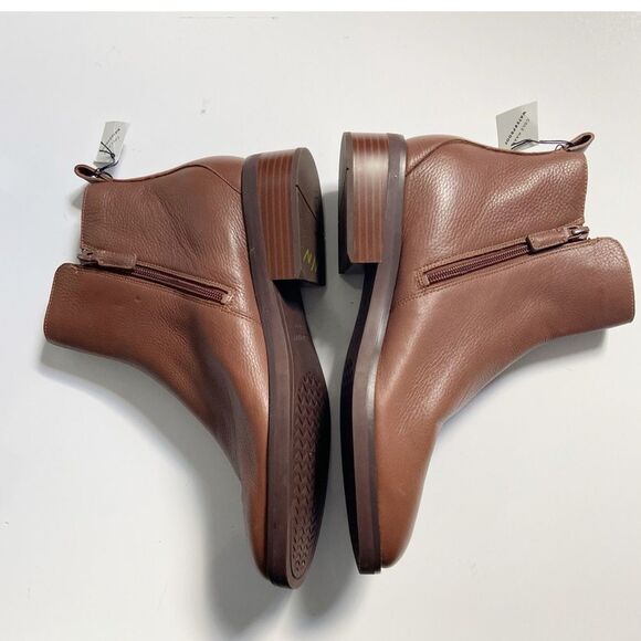 NEW Cole Haan River Waterproof Pebbled Leather Booties size 11 - Picture 6 of 11